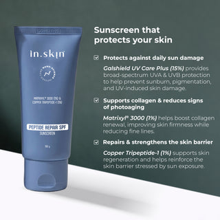 PEPTIDE REPAIR SPF SUNSCREEN with Matrixyl® 3000 (1%) & Copper Tripeptide-1 (1%)