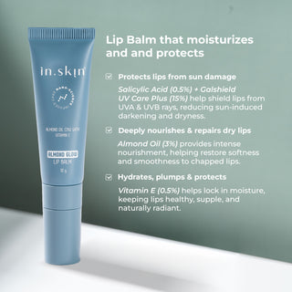 Almond Glow Lip Balm with Almond oil (3%) and Vitamin E