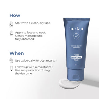 PEPTIDE BRIGHTENING CREAM with Niacinamide (2%) & Nonapeptide-1 (0.004%)