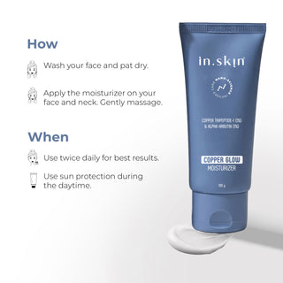COPPER GLOW MOISTURIZER with Copper Tripeptide-1 (1%) & Alpha Arbutin (0.5%)