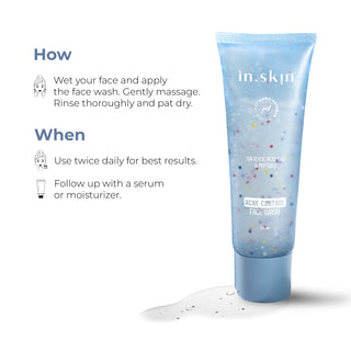 ACNE CONTROL FACE WASH with Salicylic acid (1%) & Peptides