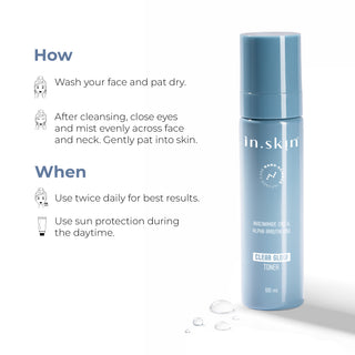 CLEAR GLOW TONER with Niacinamide (1%) & Alpha arbutin (1%)