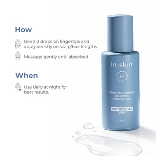 ROOT REVIVE HAIR SERUM with Myristoyl Pentapeptide-17 (2%), Redensyl (3%) & Anagain (4%)