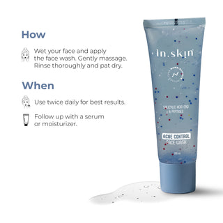 ACNE CONTROL FACE WASH with Salicylic acid (1%) & Peptides