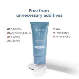 PEPTIDE REPAIR SPF 50 PA++++ SUNSCREEN with Matrixyl® 3000 (1%) & Copper Tripeptide-1 (1%)