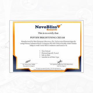 PEPTIDE BRIGHTENING CREAM with Niacinamide (2%) & Nonapeptide-1 (0.004%)