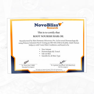 ROOT NOURISH HAIR OIL with Avocado Oil (25%), Argan oil (2%) & Rosemary Oil (0.5%)