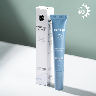 Almond Glow Lip Balm with Almond oil (3%), Vitamin E - SPF 40 and PA +++