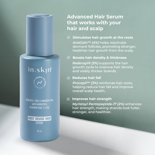 ROOT REVIVE HAIR SERUM with Myristoyl Pentapeptide-17 (2%), Redensyl (3%) & Anagain (4%)