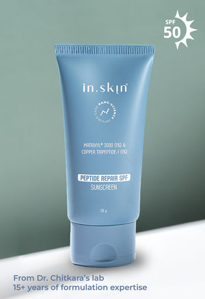 PEPTIDE REPAIR SPF 50 PA++++ SUNSCREEN with Matrixyl® 3000 (1%) & Copper Tripeptide-1 (1%)