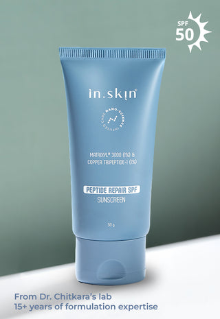 PEPTIDE REPAIR SPF 50 PA++++ SUNSCREEN with Matrixyl® 3000 (1%) & Copper Tripeptide-1 (1%)