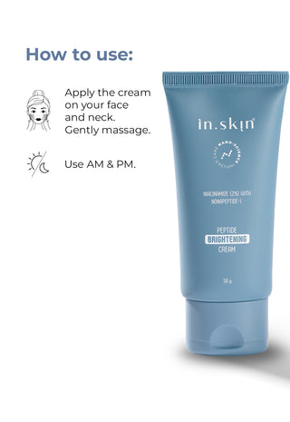 PEPTIDE BRIGHTENING CREAM with Niacinamide (2%) & Nonapeptide-1 (0.004%)