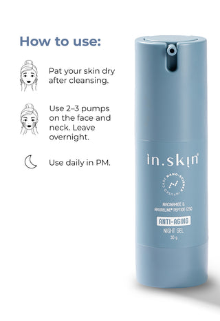 ANTI-AGING NIGHT GEL with Niacinamide & Argireline® Peptide (2%)