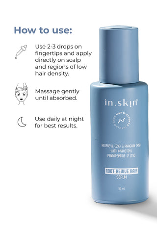 ROOT REVIVE HAIR SERUM with Myristoyl Pentapeptide-17 (2%), Redensyl™ (3%) & AnaGain™ (4%)