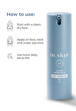 DEEP HYDRATION GEL with HA5 Matrix-Hyaluronic Acid (2%)