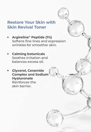 SKIN REVIVAL TONER with Argireline® Peptide (1%) & Niacinamide (2%)