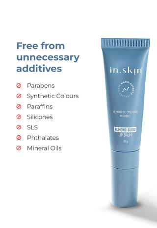 Almond Glow Lip Balm with Almond oil (3%), Vitamin E - SPF 40 and PA +++