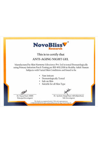 ANTI-AGING NIGHT GEL with Niacinamide & Argireline® Peptide (2%)